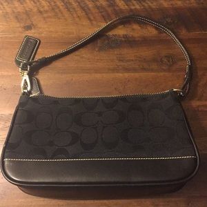 Black Coach over-the-shoulder purse